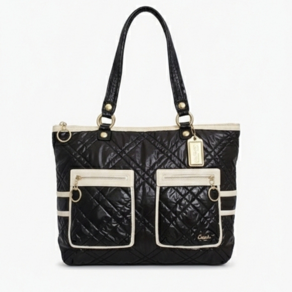 Coach Handbags - Coach 2010 Poppy Limited Edition Ski Bunny Quilted Glam Tote Bag
